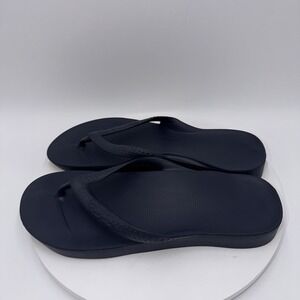 Archies Mens Flip Flop Sandals Navy Blue Arch Support Comfort Slip On Size 13